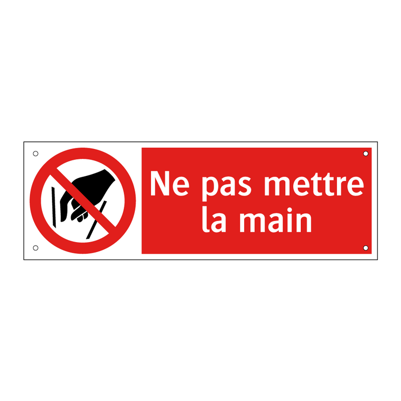 Ne pas mettre la main