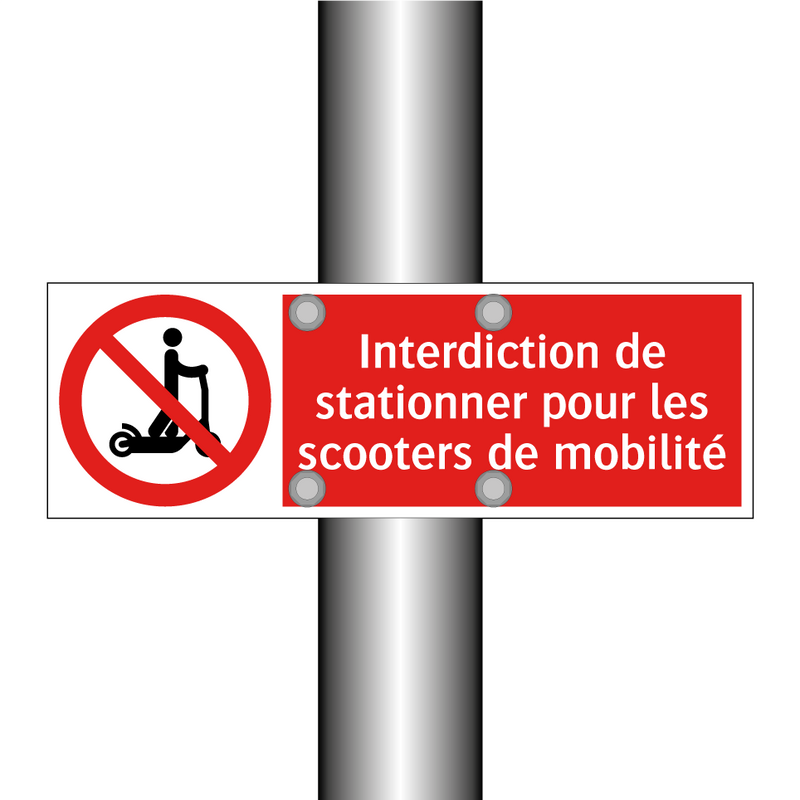 Interdiction de stationner pour les scooters de mobilité