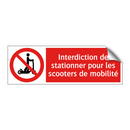 Interdiction de stationner pour les scooters de mobilité
