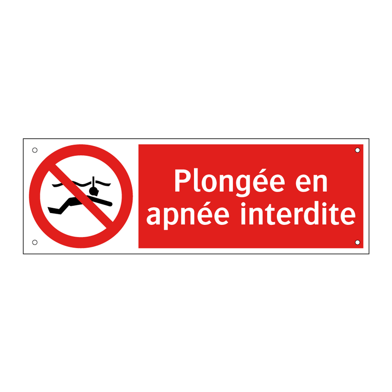 Plongée en apnée interdite