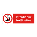 Interdit aux trottinettes