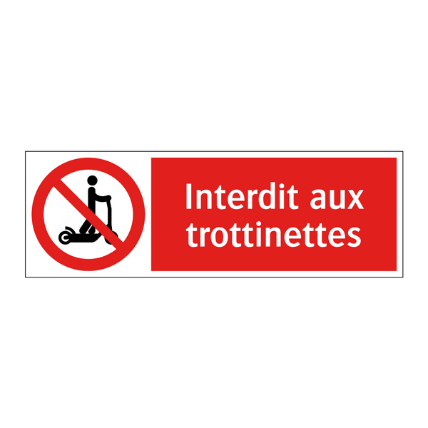 Interdit aux trottinettes