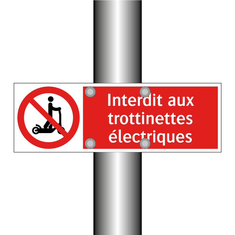 Interdit aux trottinettes électriques
