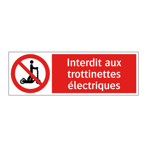 Interdit aux trottinettes électriques