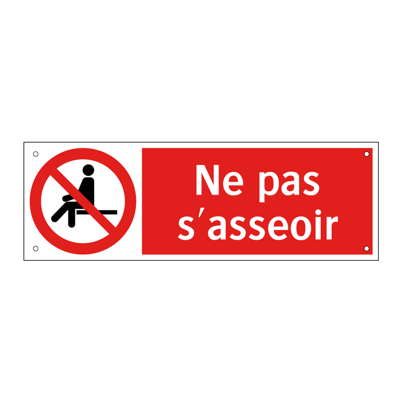Ne pas s'asseoir