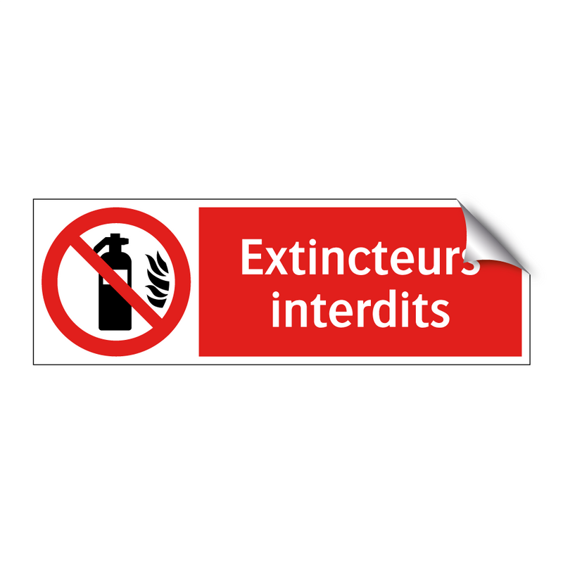 Extincteurs interdits