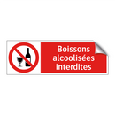 Boissons alcoolisées interdites
