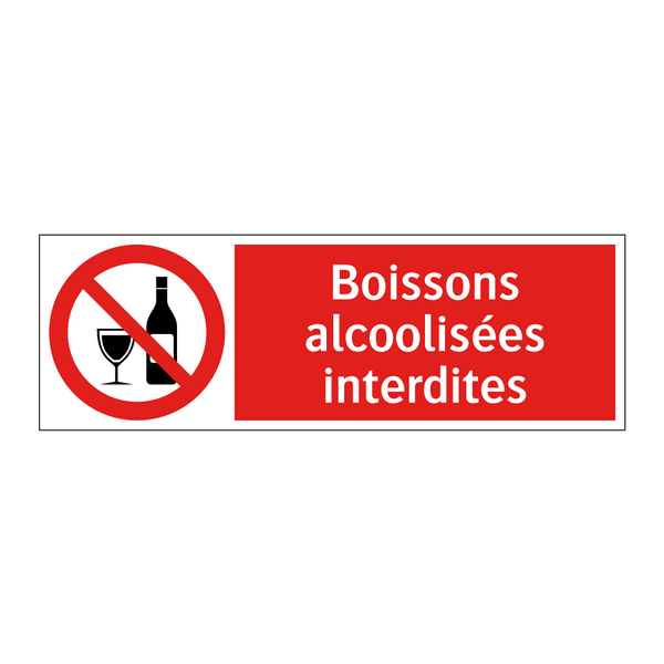 Boissons alcoolisées interdites