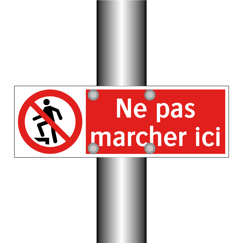 Ne pas marcher ici