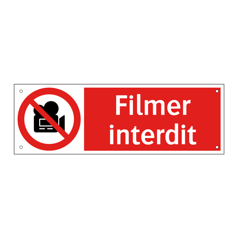 Filmer interdit