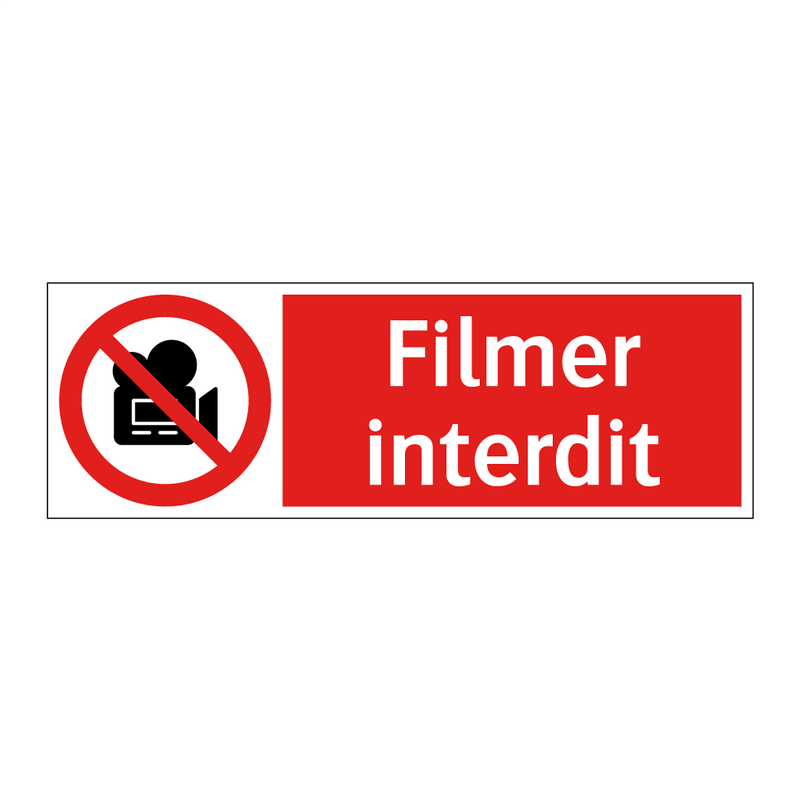 Filmer interdit