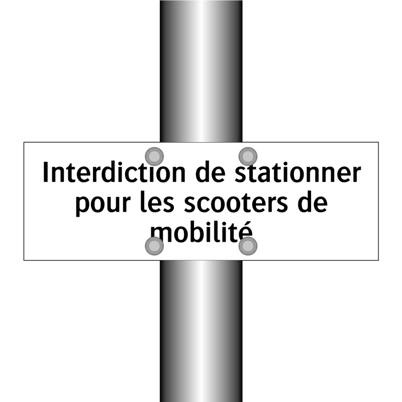 Interdiction de stationner pour les scooters de mobilité