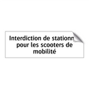 Interdiction de stationner pour les scooters de mobilité