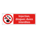 Injection, drogues dures interdites