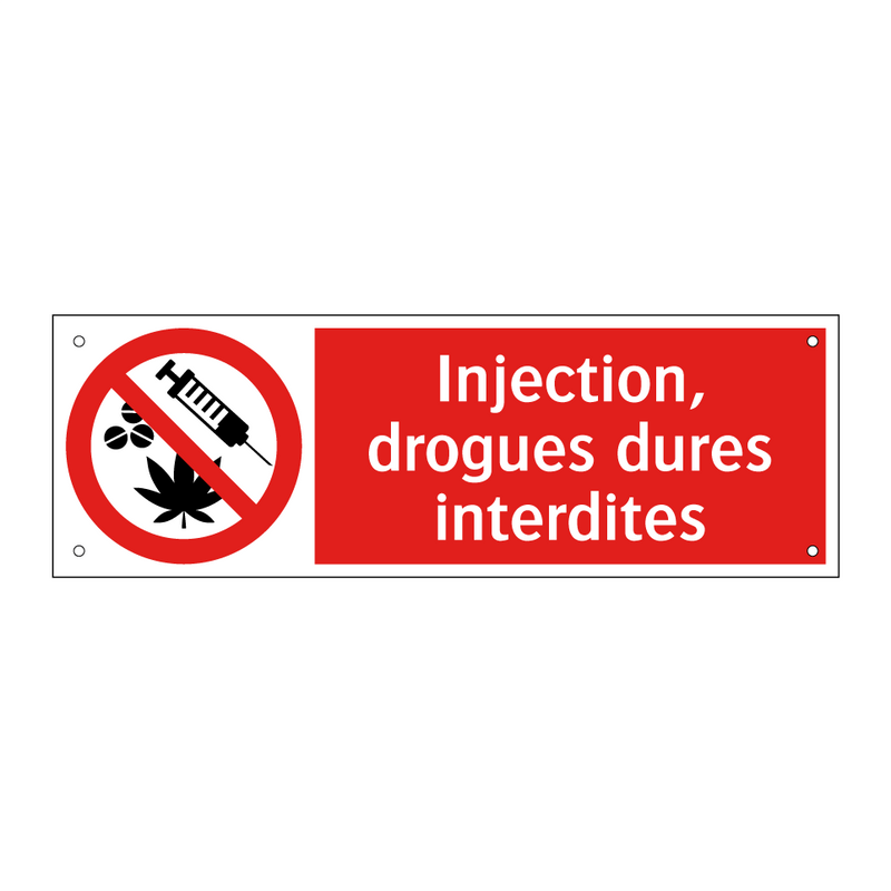 Injection, drogues dures interdites