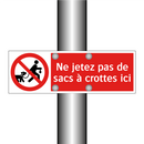 Ne jetez pas de sacs à crottes ici