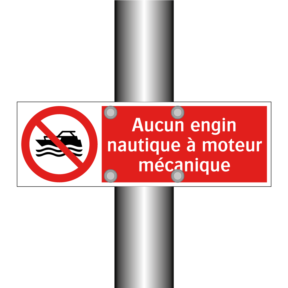 Aucun engin nautique à moteur mécanique