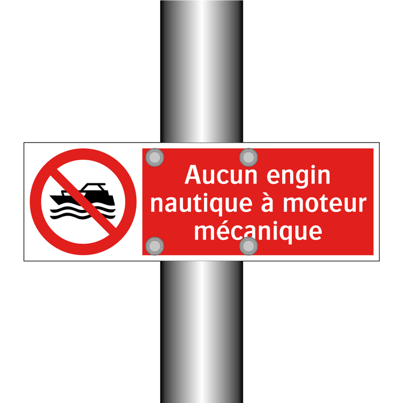 Aucun engin nautique à moteur mécanique