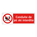 Conduite de jet ski interdite