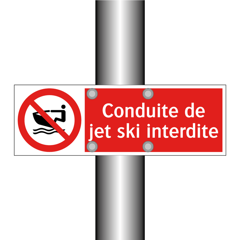 Conduite de jet ski interdite