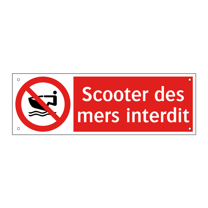 Scooter des mers interdit