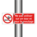 Ne pas utiliser sur un tour et pour le meulage