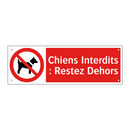 Chiens Interdits : Restez Dehors