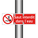 Saut interdit dans l'eau