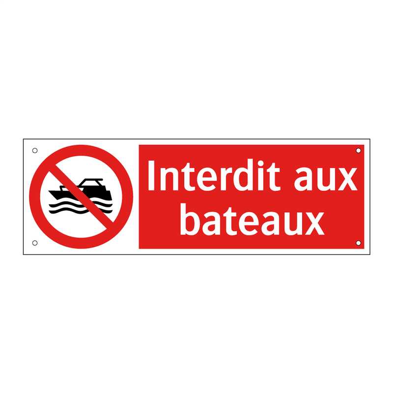 Interdit aux bateaux