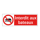 Interdit aux bateaux