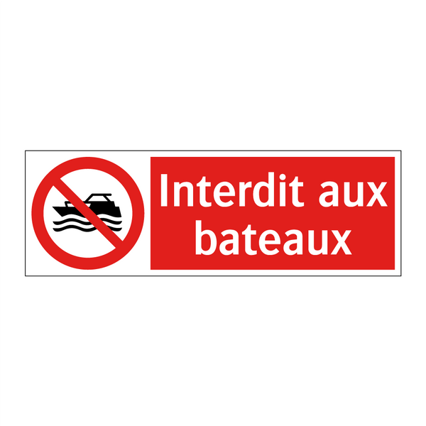 Interdit aux bateaux
