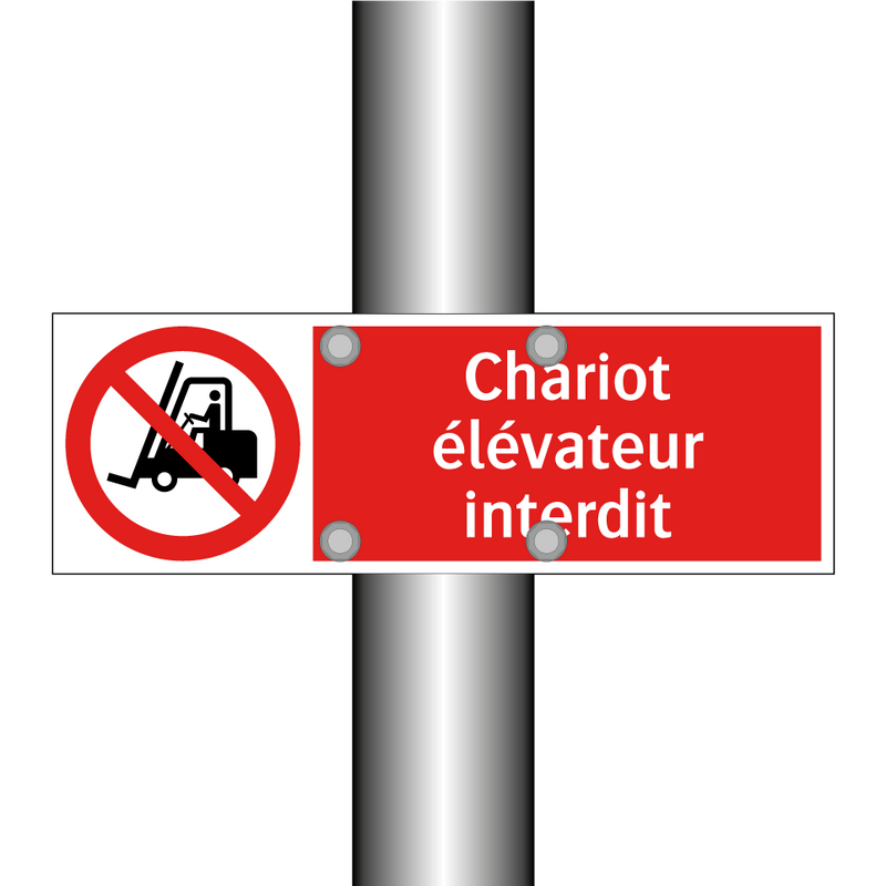 Chariot élévateur interdit