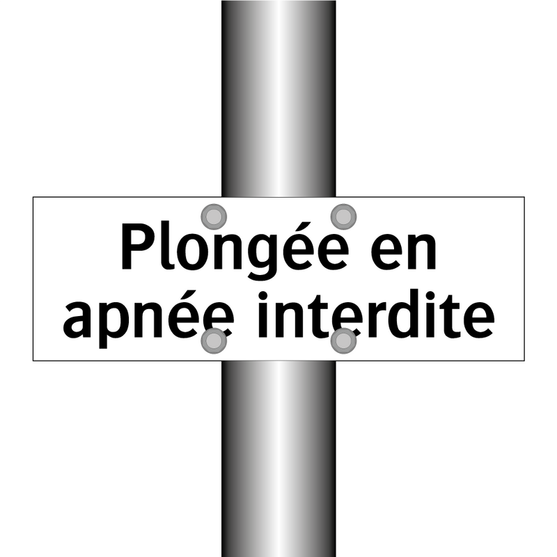 Plongée en apnée interdite