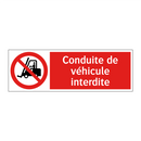Conduite de véhicule interdite