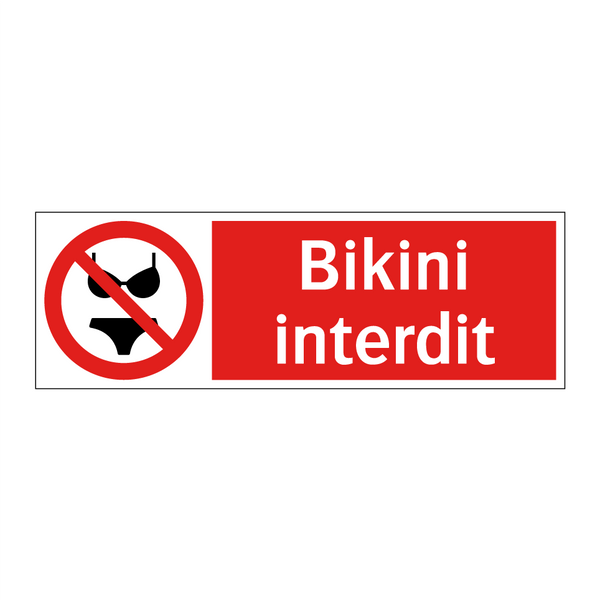 Bikini interdit