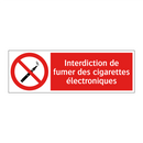 Interdiction de fumer des cigarettes électroniques