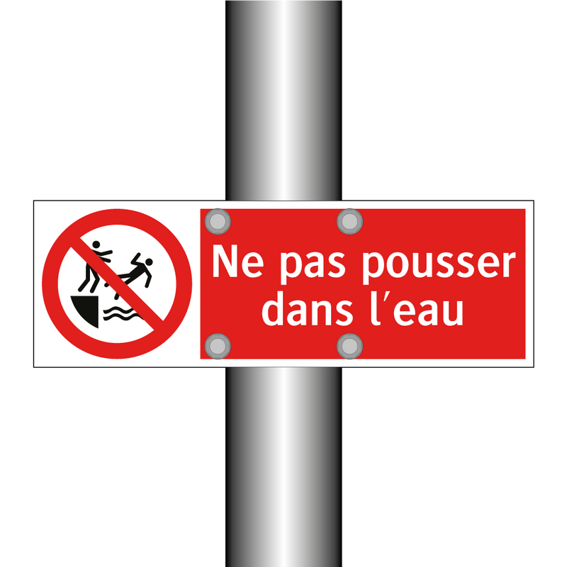 Ne pas pousser dans l'eau