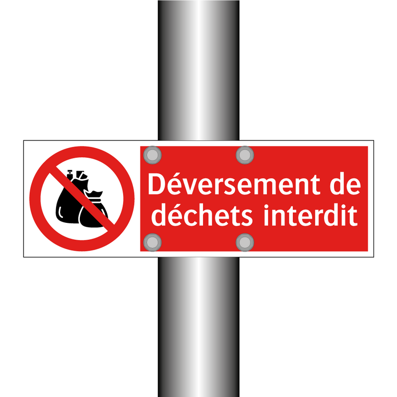 Déversement de déchets interdit