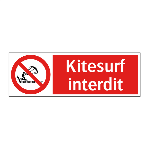 Kitesurf interdit