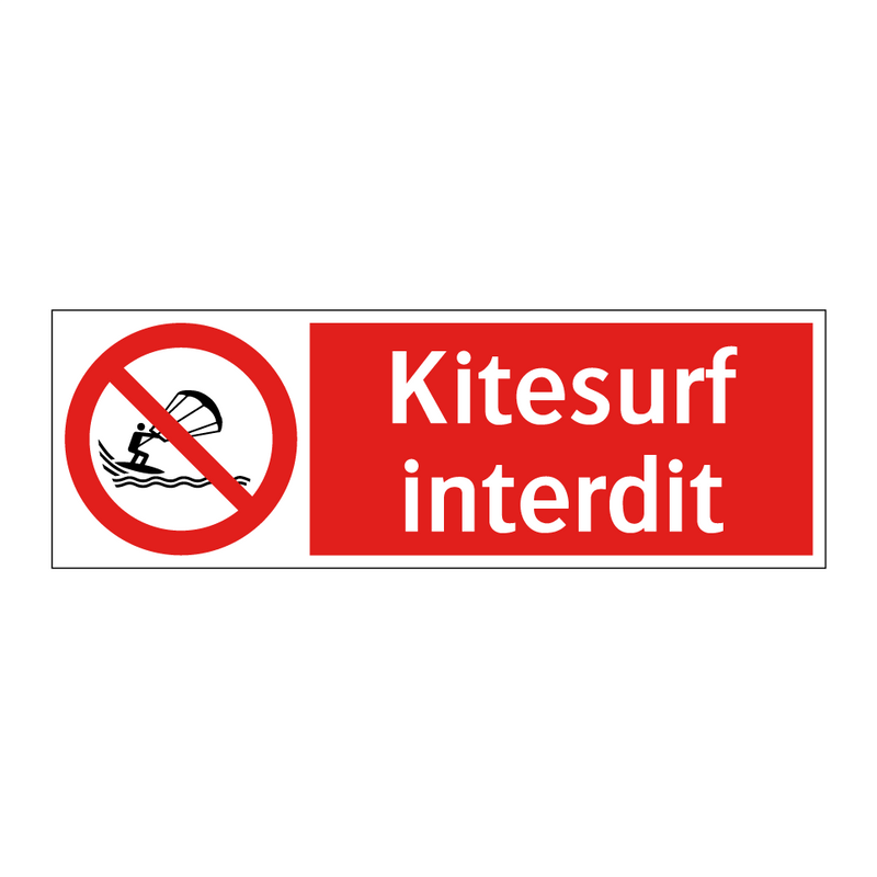 Kitesurf interdit
