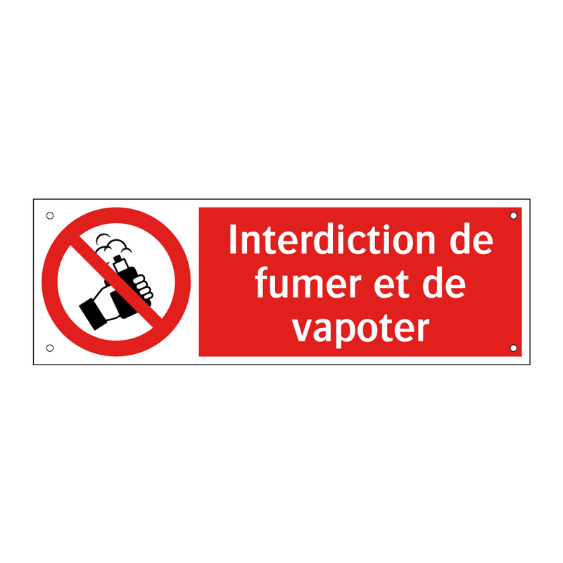 Interdiction de fumer et de vapoter