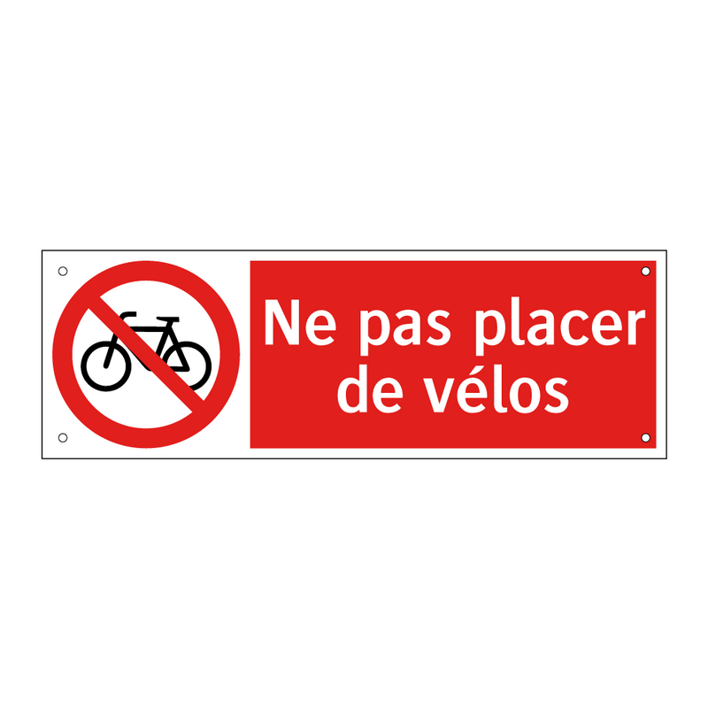 Ne pas placer de vélos