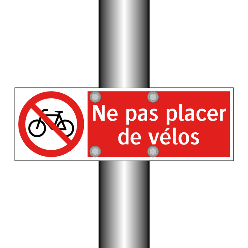 Ne pas placer de vélos