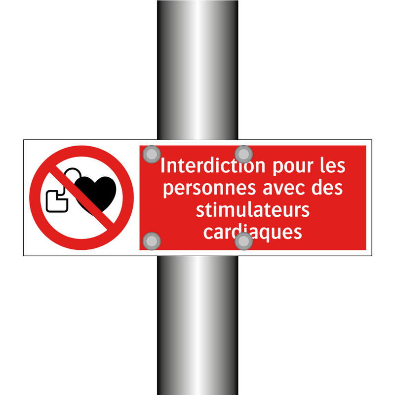 Interdiction pour les personnes avec des stimulateurs cardiaques