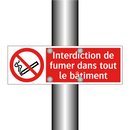 Interdiction de fumer dans tout le bâtiment