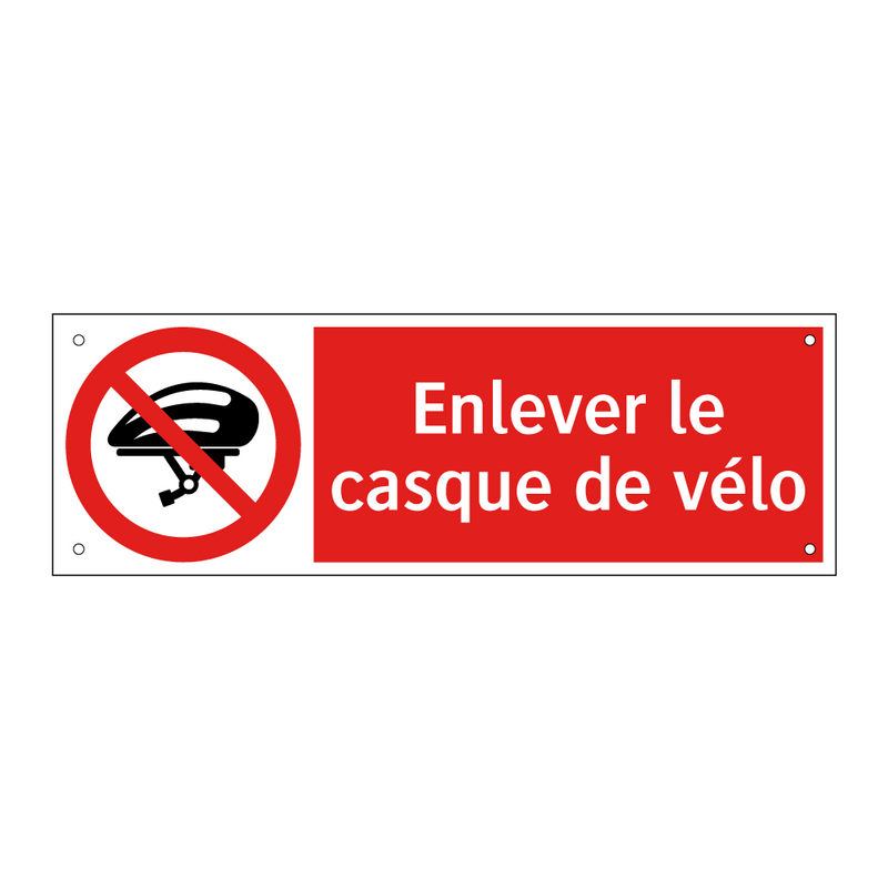 Enlever le casque de vélo