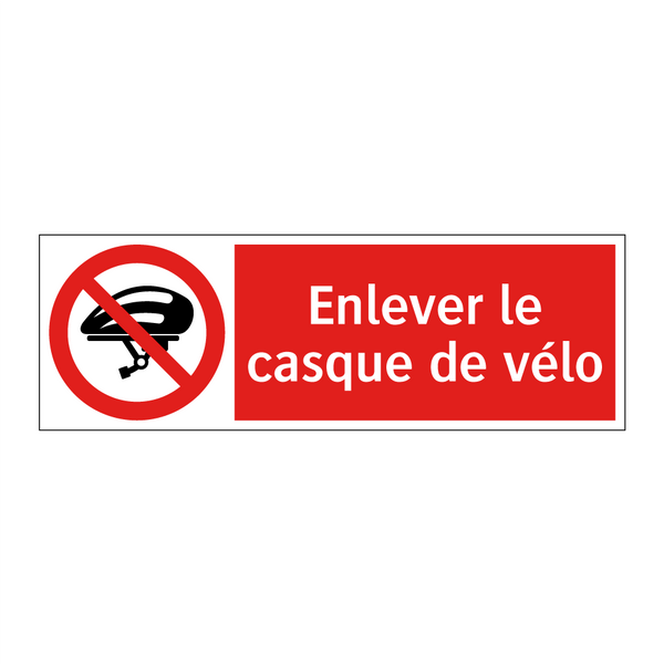 Enlever le casque de vélo