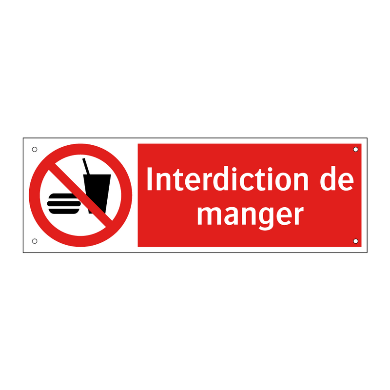 Interdiction de manger