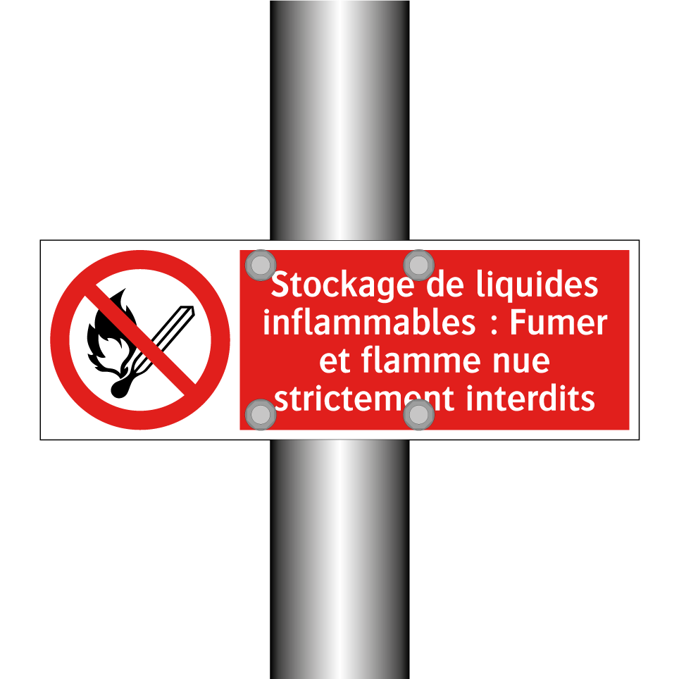 Stockage de liquides inflammables : Fumer et flamme nue strictement interdits