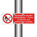 Stockage de liquides inflammables : Fumer et flamme nue strictement interdits
